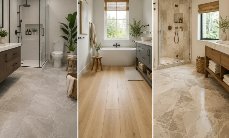 Choosing bathroom flooring Compare tile, vinyl, and natural stone on cost, durability, and maintenance to find the best fit for you.